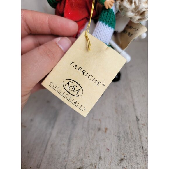 KSA ski Santa skier‎ elf home decor figure vintage Xmas - Picture 8 of 8